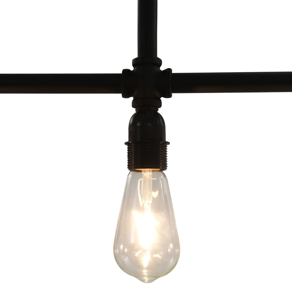 Taklampa Svart 3 X E27-Lampor