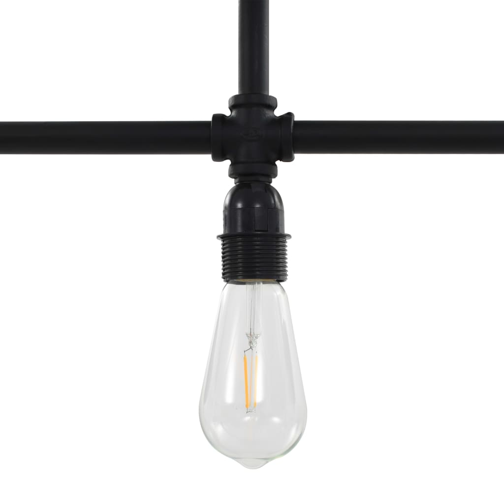 Taklampa Svart 3 X E27-Lampor