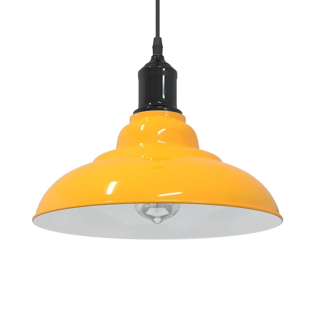 Taklampa Höjdjusterbar E27 Glans Röd Ø 31 Cm Metall