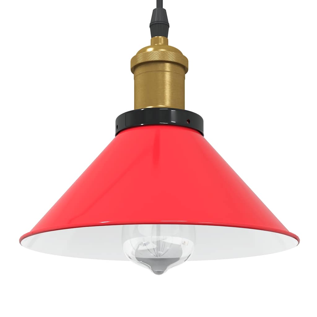 Taklampa Höjdjusterbar E27 Glans Orange Ø 22 Cm Metall
