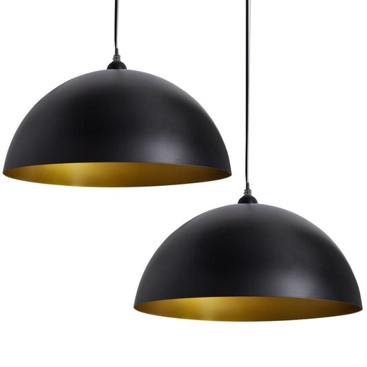 Taklampa 2 St Höjdjusterbar Halvrund