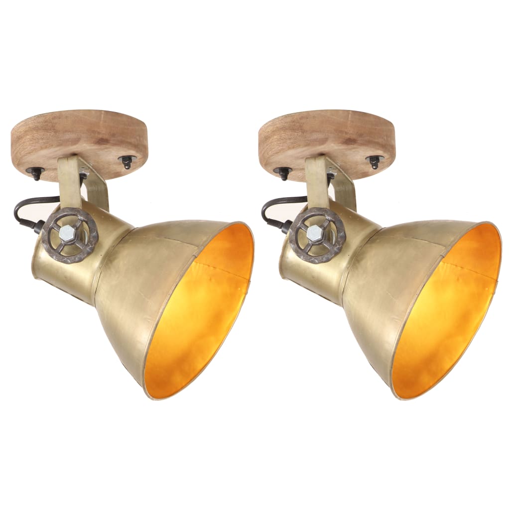 Industriell Vägglampa/Taklampa 2 St 20X25 Cm E27