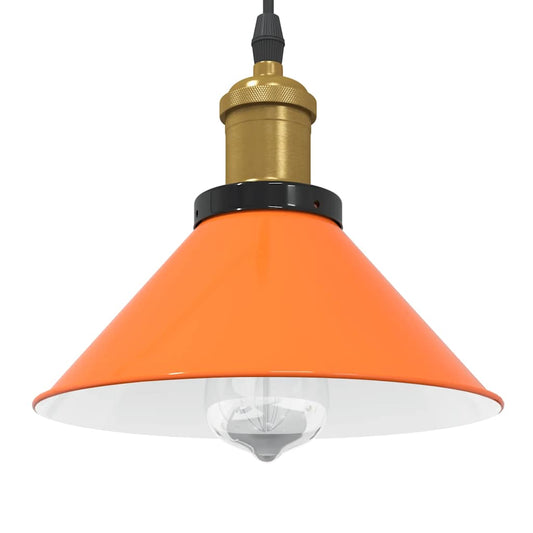 Taklampa Höjdjusterbar E27 Glans Orange Ø 22 Cm Metall