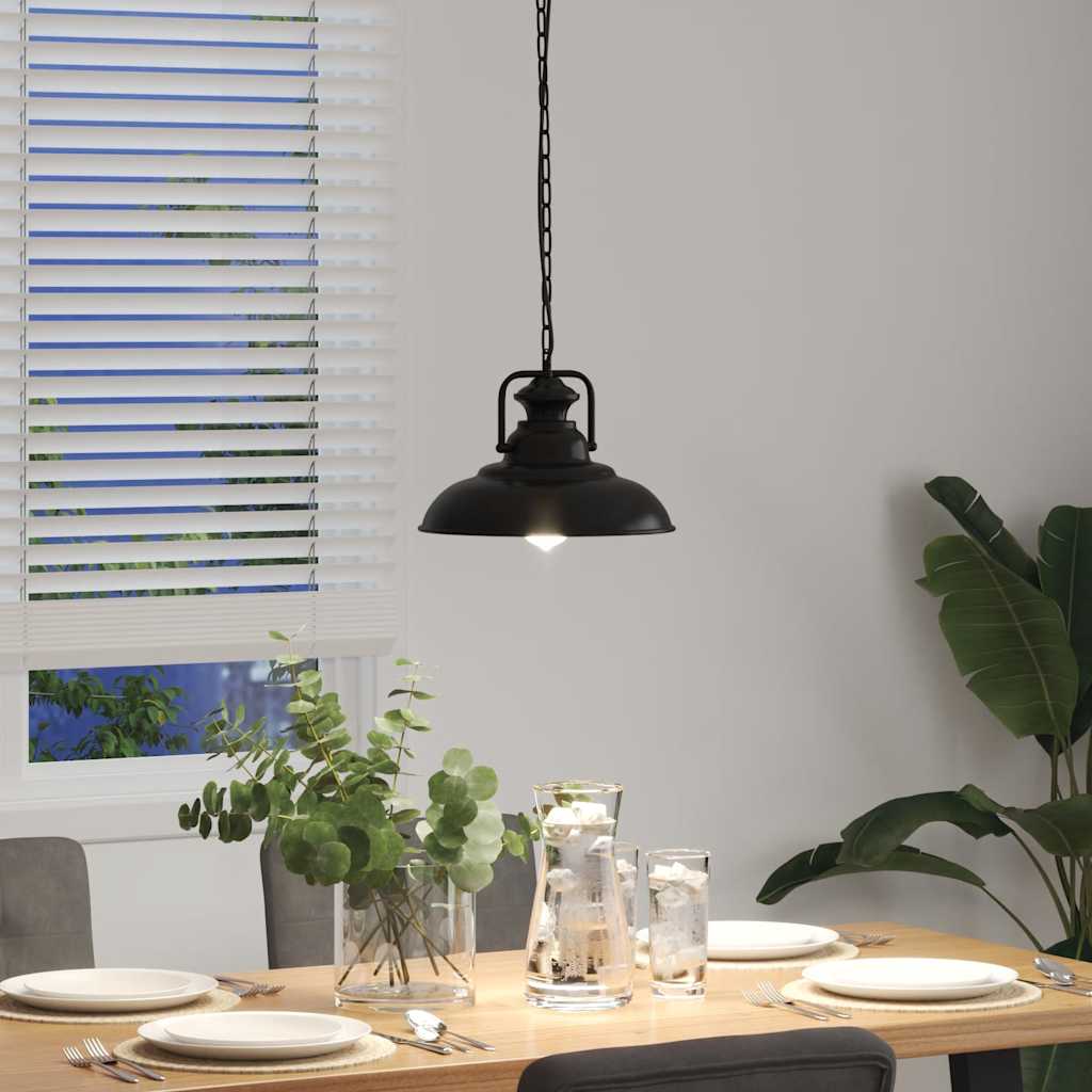 Taklampa E27 Svart Ø 31 Cm Järn