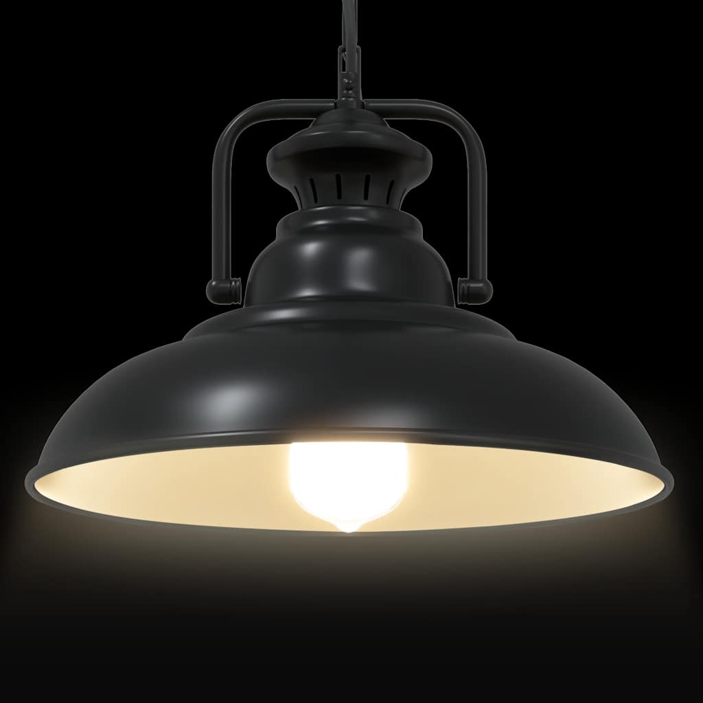 Taklampa E27 Svart Ø 31 Cm Järn